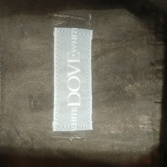 Hand finished White Dove oversized button up artisan made - Picture 2 of 8